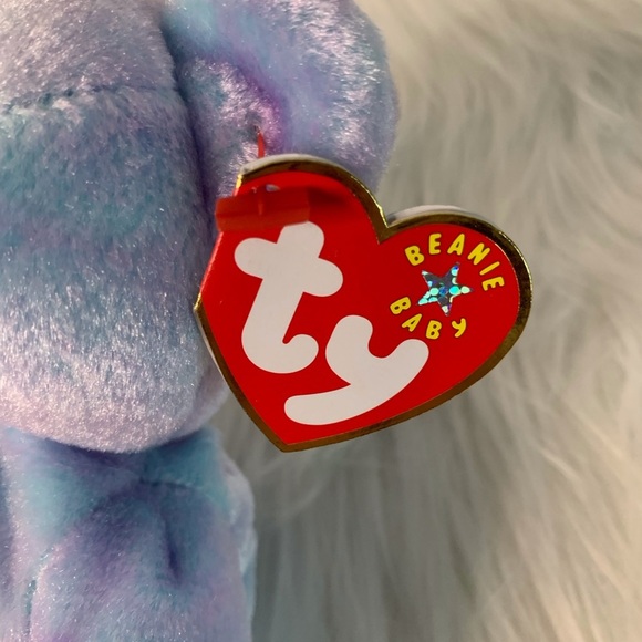 Ty(16) Issy Chicago Four Seasons Hotel Purple Stuffed Animal Bear - Picture 2 of 11